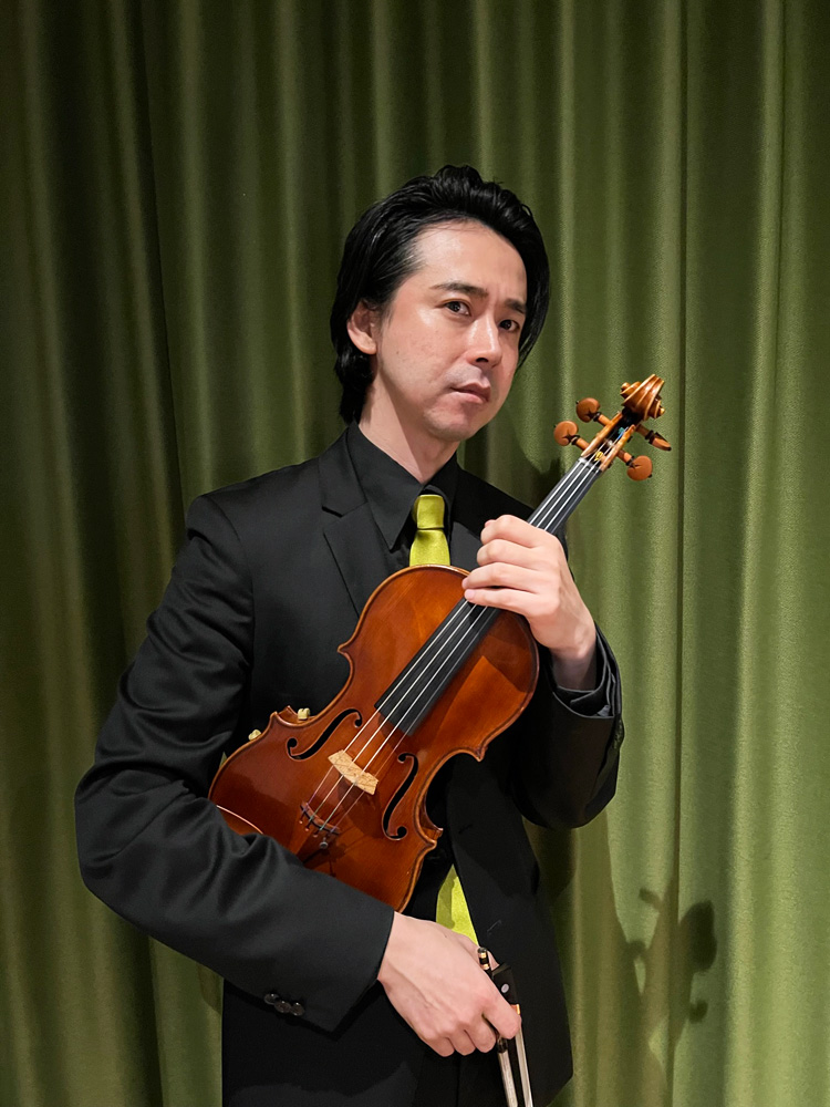 プロフィール写真：富山宏基（ヴァイオリン）　- Hiroki TOMIYAMA -